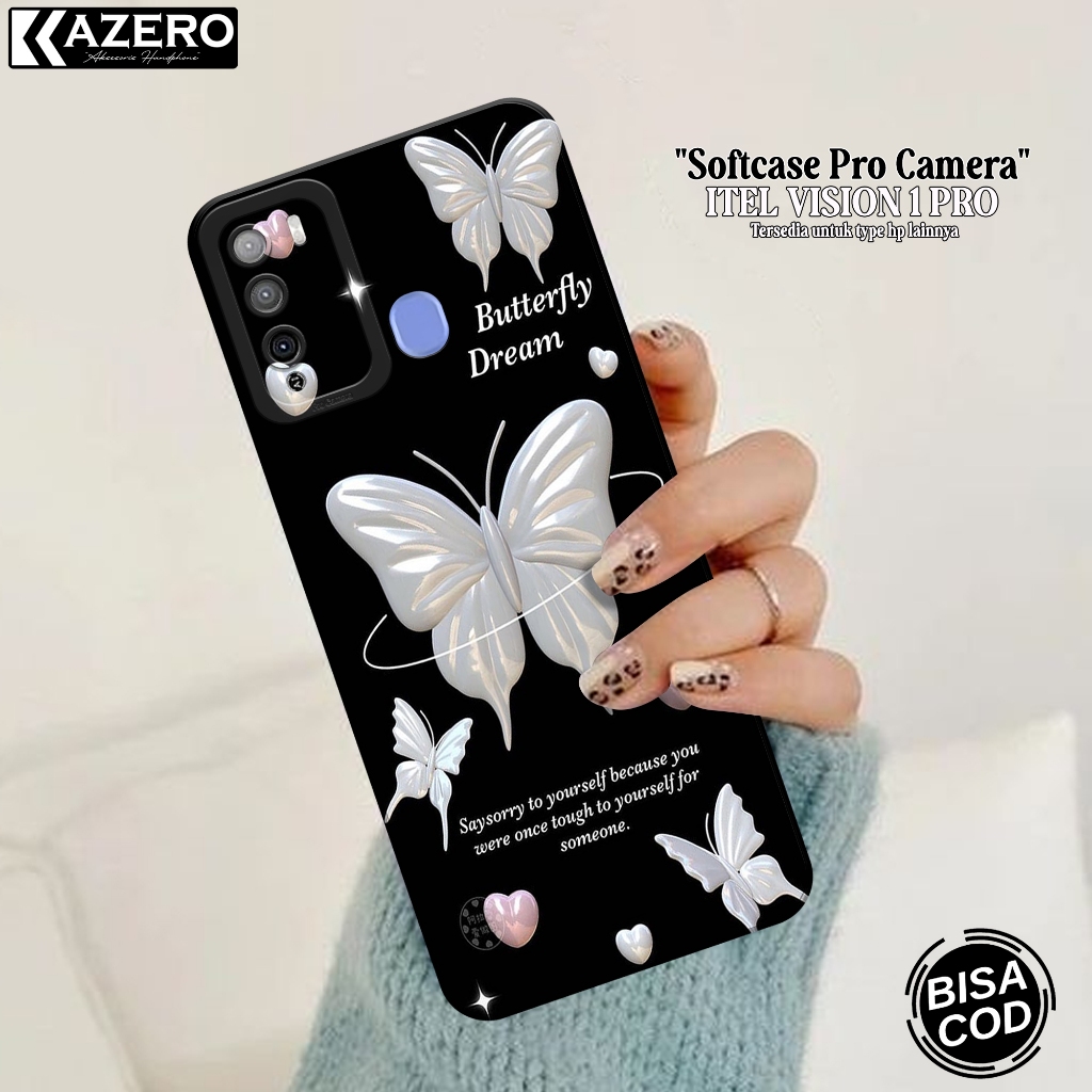 Case Hp Itel Vision 1 Pro - Fashion Case Aesthetic - Pro Camera - Softcase - Softcase Itel Vision Pr