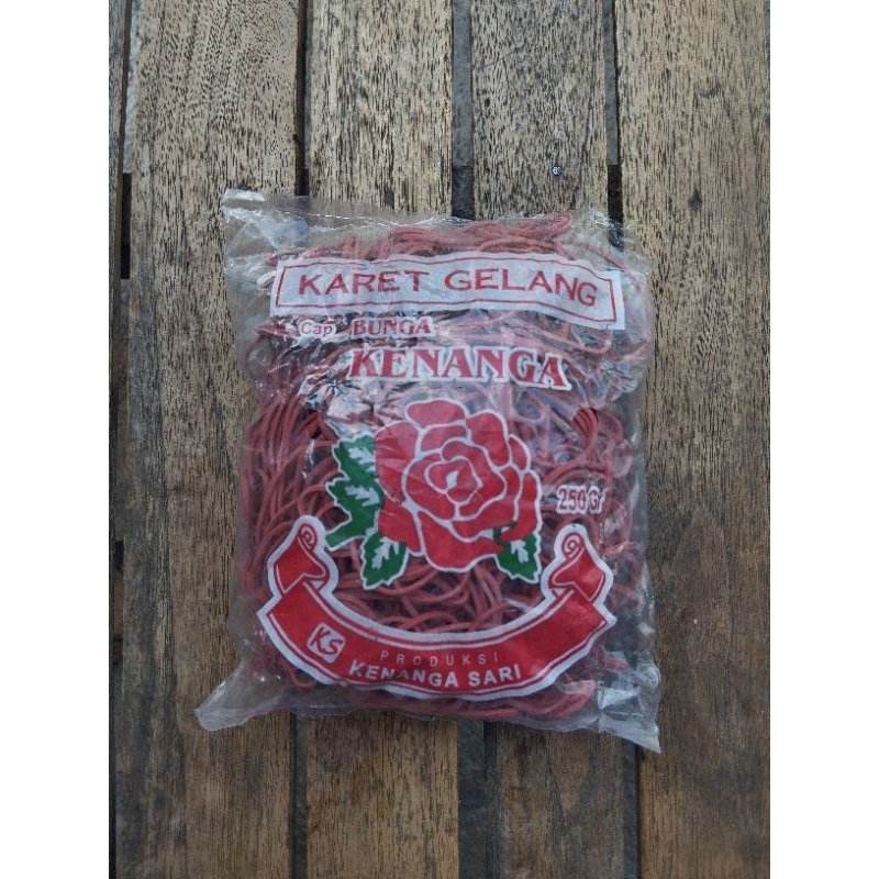 

Karet Gelang Merah Kolong Besar Kemasan 250gr