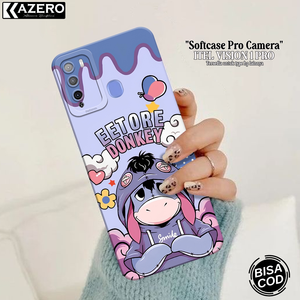 Case Hp Itel Vision 1 Pro - Fashion Case Kartun - Pro Camera - Softcase - Softcase Itel Vision Pro 1