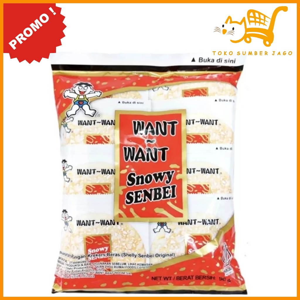 

WANT WANT Rice Cracker Snowy Senbei 96gr