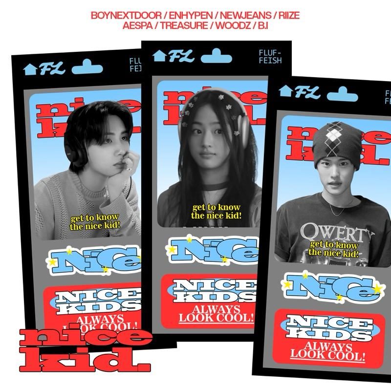 

FLUFFEISH - NICE KID MEMBER STICKER