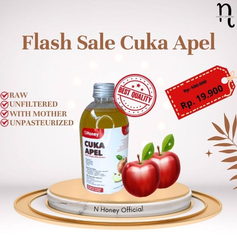 

N Honey - Cuka Apel With Mother Toner - Diet - Detox alami Apple Ciger Vinegar