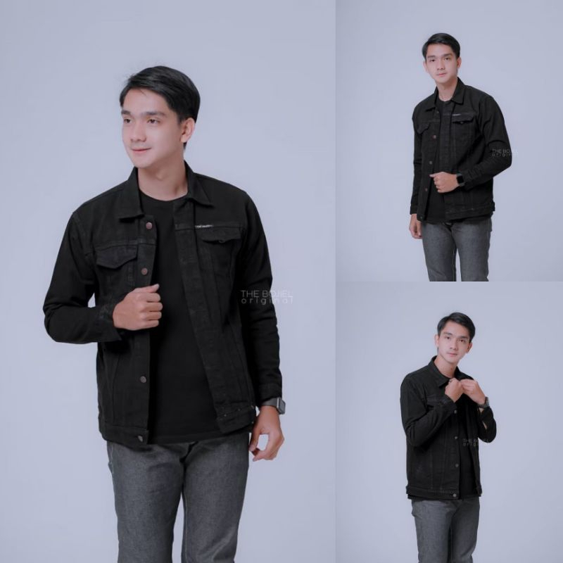 Jaket Jeans Pria Slim Fit Jaket Denim Pria Original The Bojiel