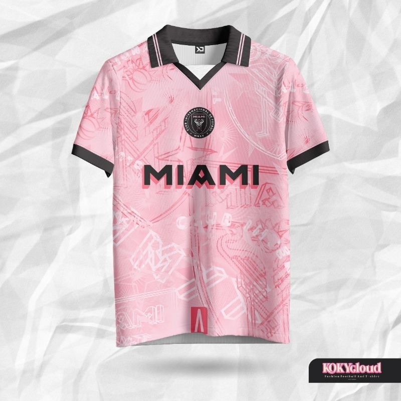 Jersey retro inter Miami vintage bola baju Jersey new