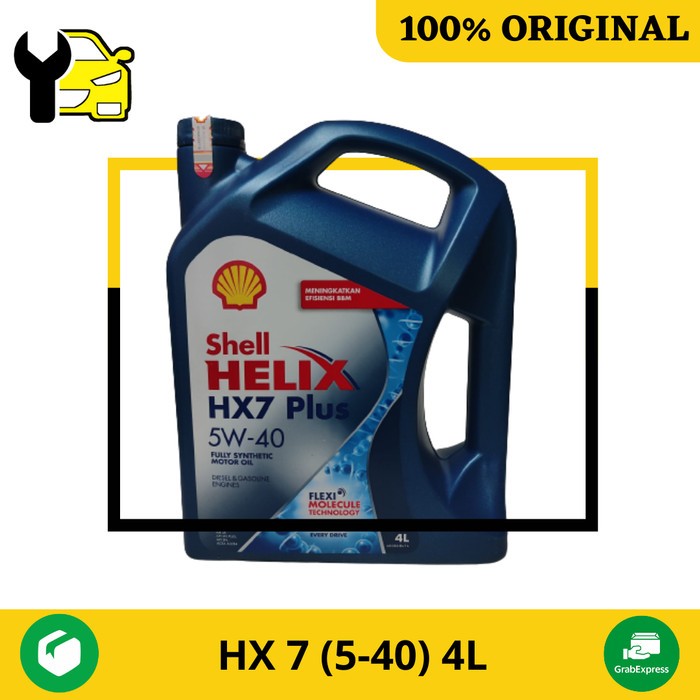 Oli Mesin Shell Helix Hx 7 5W-40 4 Liter Original