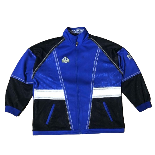 Kappa Sport AFI Aeroflex Jacket Vintage 90s Top Kappa Colorblock Teal Blue