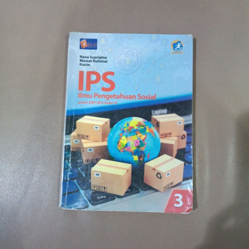 Buku IPS IPA Prakarya Matematika Bahasa Indonesia Bahasa Inggris kelas 9 Facil  Preloved