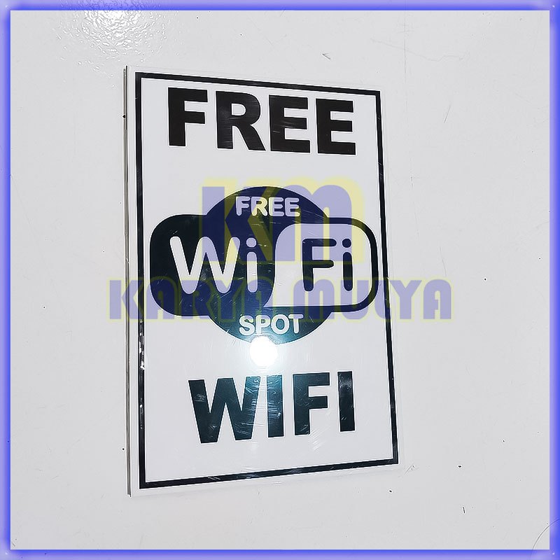 

Papan Sign FREE WIFI Papan Tulisan FREE WIFI - Karya Mulya