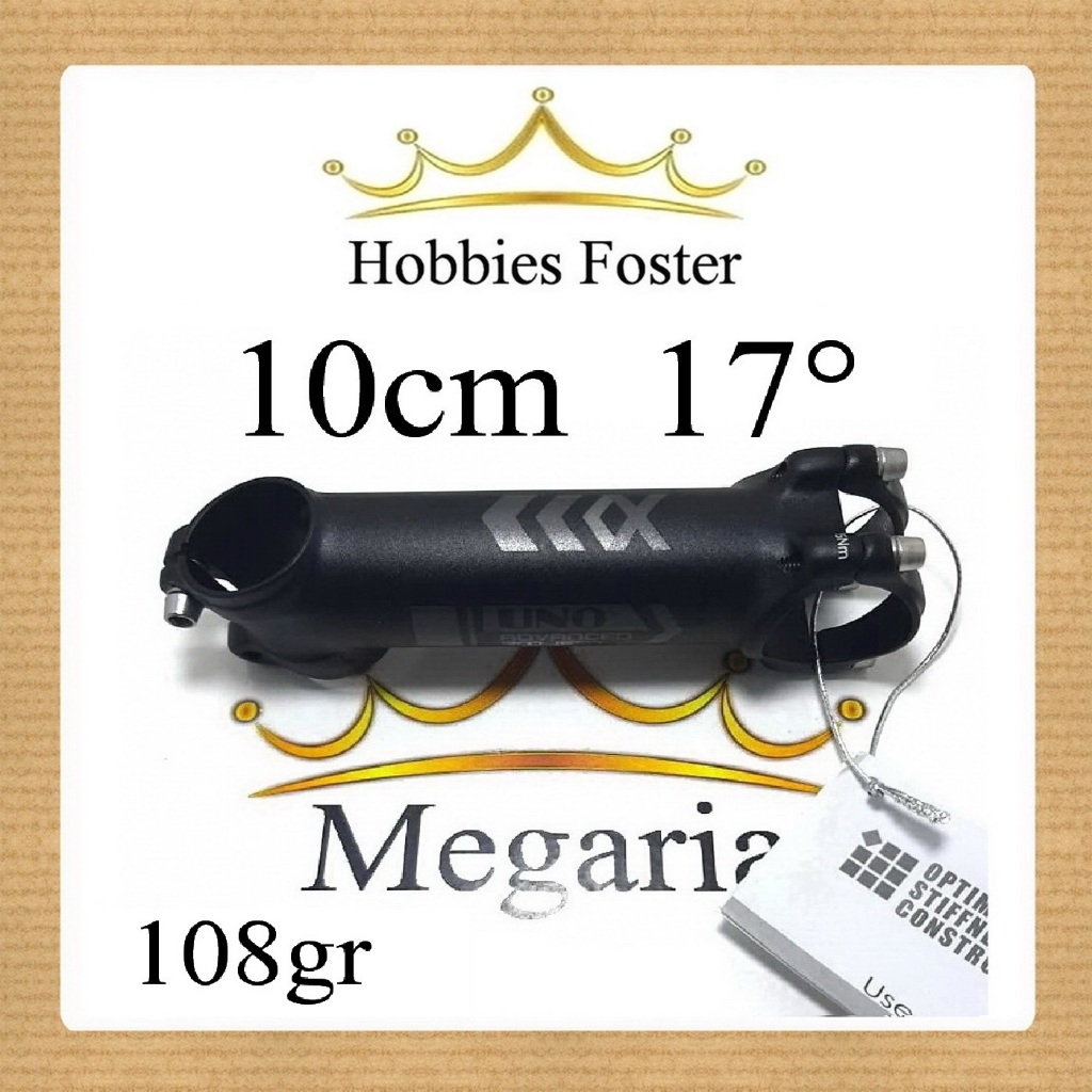 Stem UNO Advanced 100mm 10cm 17 derajat Lightweight Ultralight