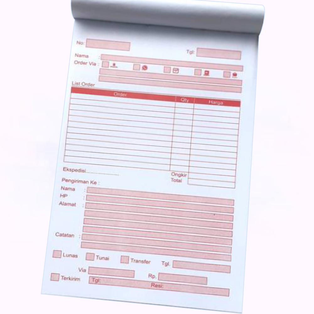 

Buku List Order/Buku List Order Olshop/List Order Online Shop (Jilid Lem)