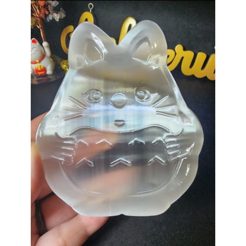 Selenite Bowl - Totoro - Crystal / Kristal / Batu Alam