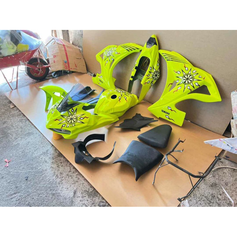Fullbodi fairing custom fullset model r25 r3 pemasangan utk byson karbu vixion dan mega pro mono