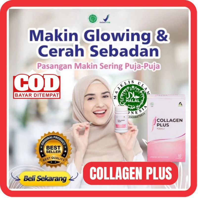 [DISTRIBUTOR RESMI] COLLAGEN PLUS - COLLAGEN KAPSUL ISI 50 - COLLAGEN KAPSUL COLLAGIE KAPSUL COLLAGE