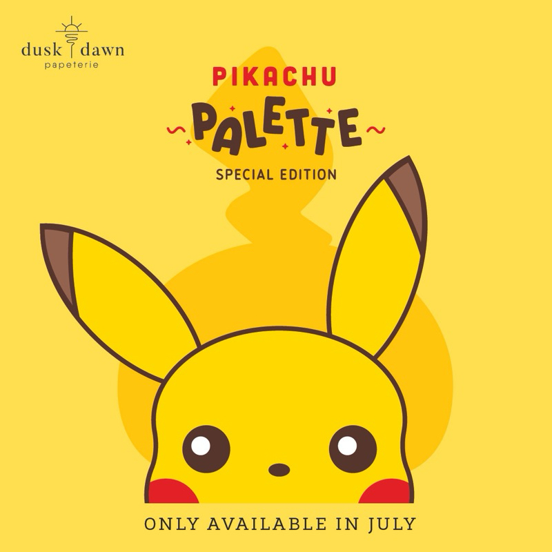 

PIKACHU SEASONAL PALETTE - Name Sticker Series Waterproof