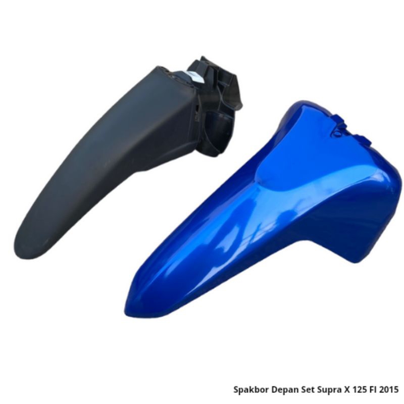 SPAKBOR DEPAN SET HONDA SUPRA X 125 FI (2014 - 2018) SLEBOR DEPAN SET HONDA SUPRA X 125 FI BIRU