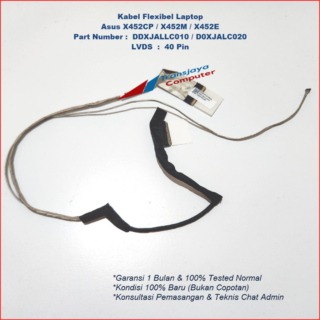 Kabel Flexible Fleksibel Asus X452 X452CP X452M X452E X452EA 40pin