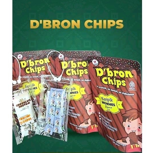 

Keripik Brownies D'Bron Chips so crunch so sweet so delicious brownies kering cemilan rasa coklat enak makanan ringan kekinian cemilan super renyah snack halal UMKM asli Indonesia tresnan approved