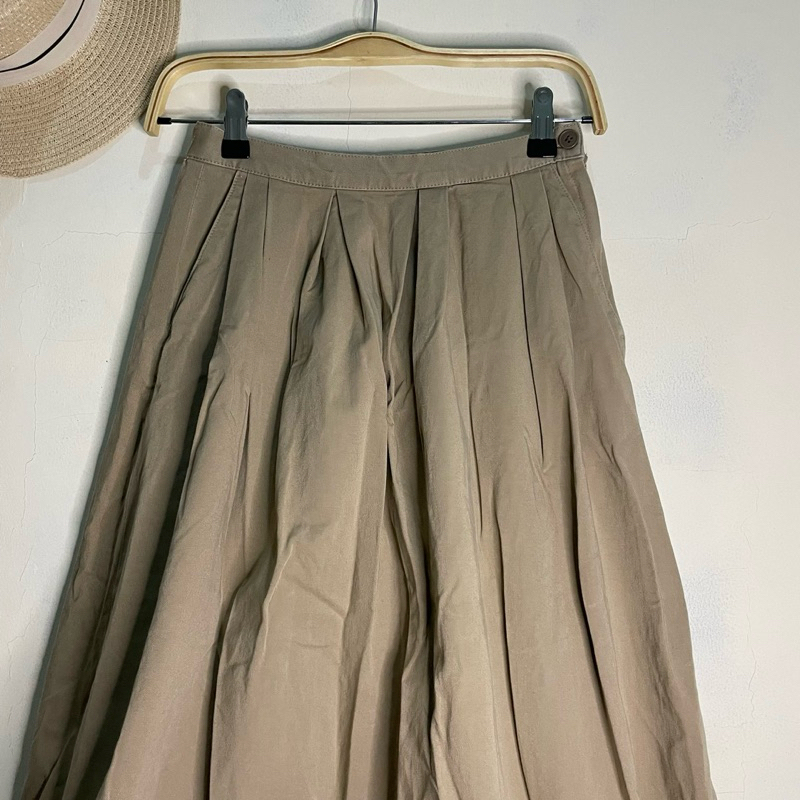 ROK BALON KOREA COKLAT JEANS MIDI