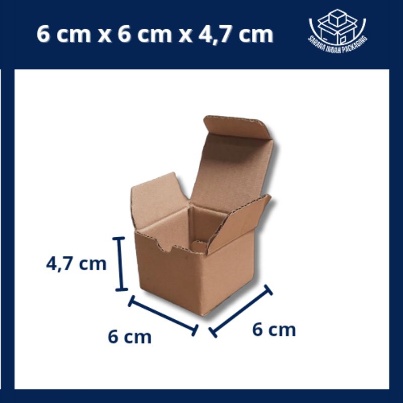 

(5 pcs) Kardus Die Cut Kecil Aksesoris, Gift Box dll 6x6x4,7 cm
