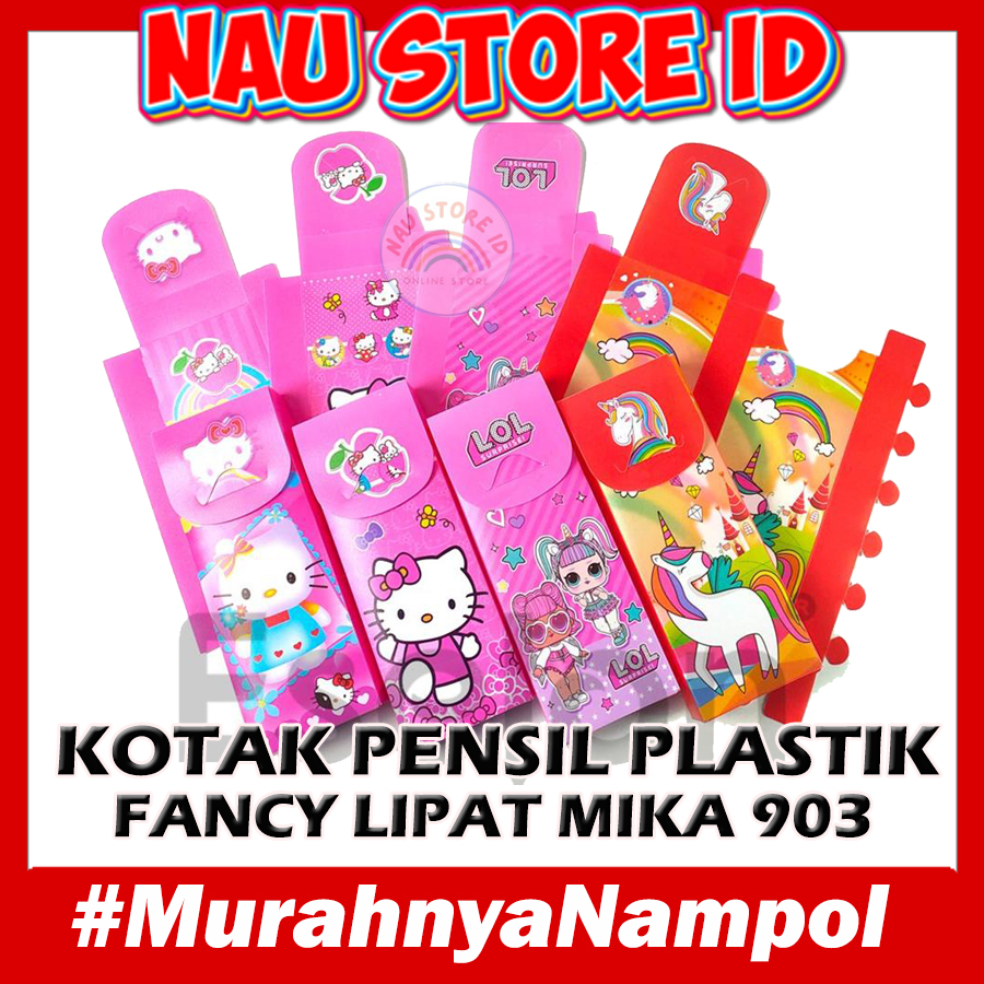 

[ TEMPAT PENSIL LIPAT ] TEMPAT PENSIL LIPAT PLASTIK 903/Kotak pensil lipat / Tempat pensil lipat / Kotak pensil lipat karakter / kotak pensil lipat fancy - ATK - NAU STORE ID