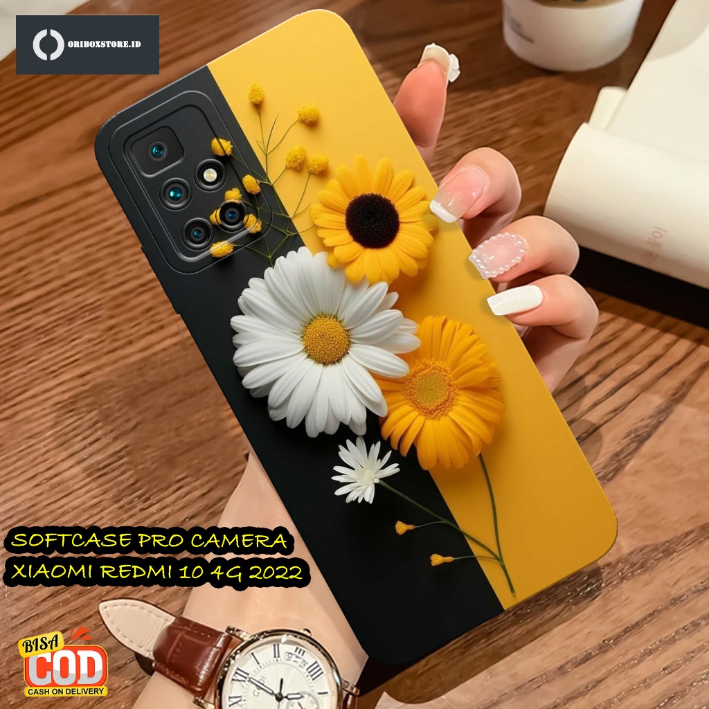 Case Xiaomi Redmi 10 2022 Terbaru - Motif Case Bunga - Casing Xiaomi Redmi 10 2022 - Softcase Xiaomi