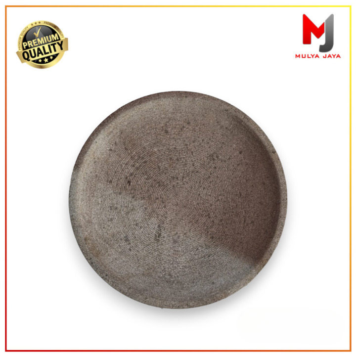 Mulya Jaya Cobek Batu Asli Ukuran 30Cm Coet Batu Ulekan Batu Besar