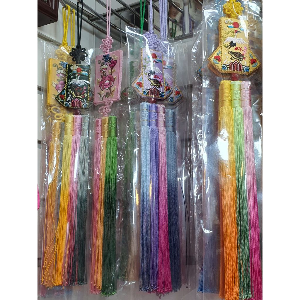 NORIGAE aksesoris hanbok rumbai (tassel) hiasan Hanbok SOUVENIR KOREA ASLI 100%