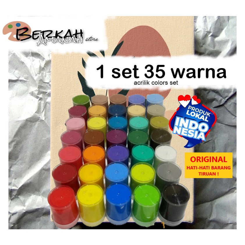 

KODE R5S6 1set 35 warnacat acrilik set