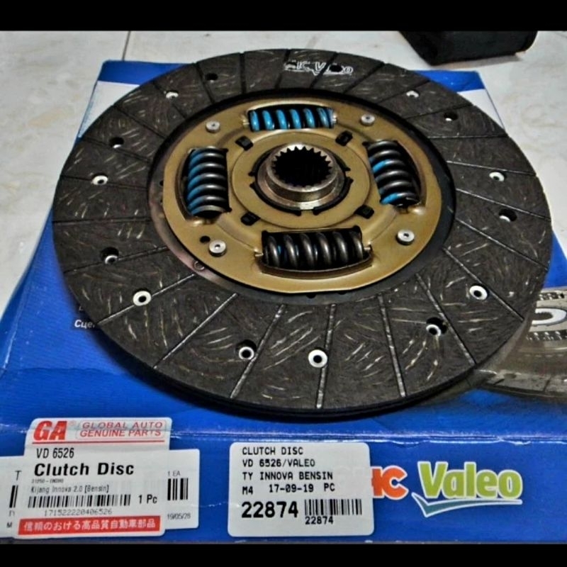 KAMPAS KOPLING TOYOTA KIJANG INNOVA BENSIN PLAT KOPLING INOVA BENSIN 2.0 2000CC VALEO ORI KOREA