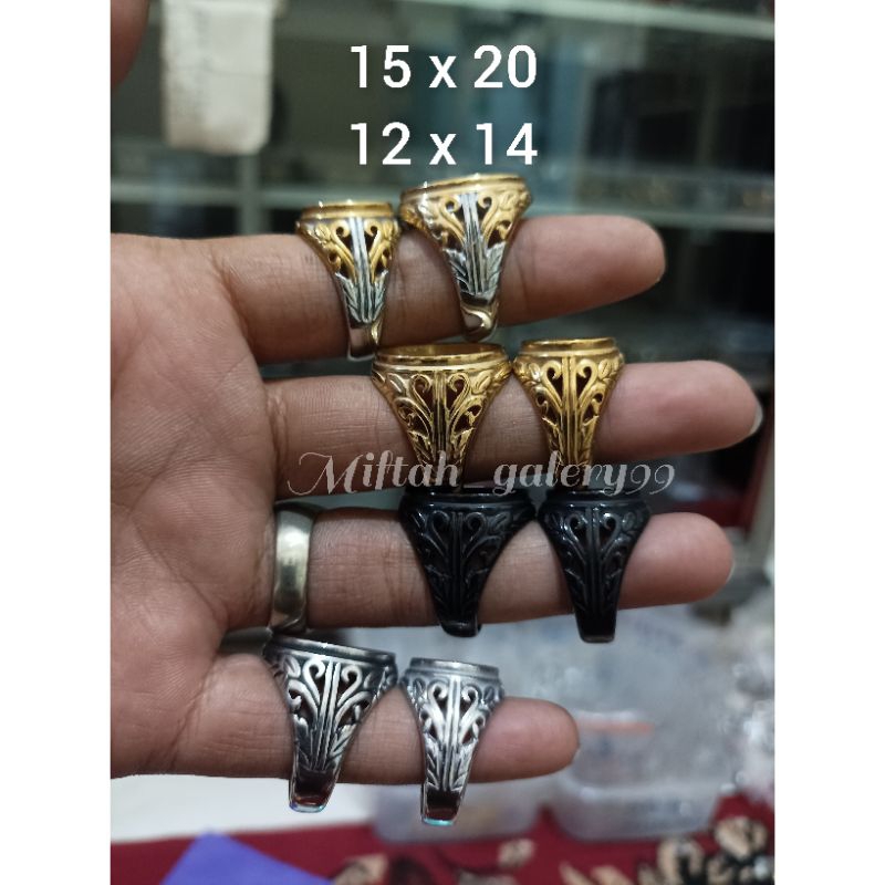 Emban cincin titanium 12x14 15x20