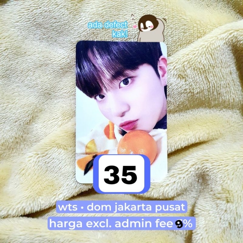 POB PHOTOCARD PC ATEEZ THE WORLD EP FIN WILL MAKESTAR 4.0 TANGERINE BLANKET JONGHO CIMUT JERUK