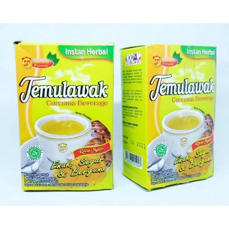

Sabdo Palon Jamu Serbuk Temulawak Instan (Isi 5 Sachet) Curcuma Beverage