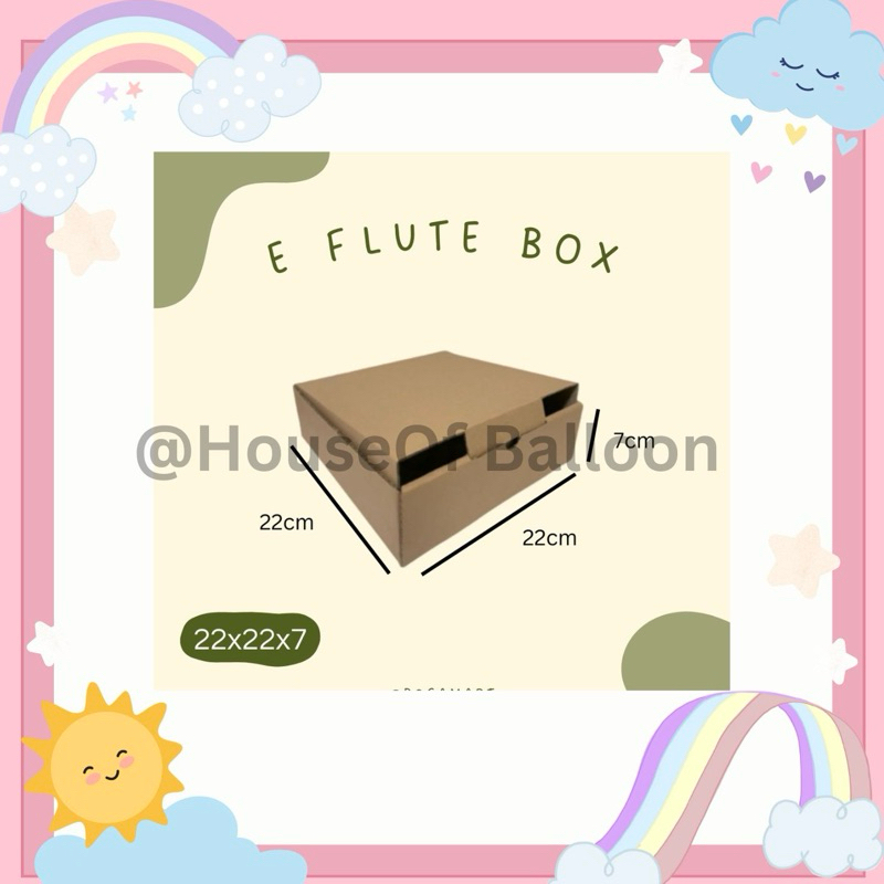 

Dus Kotak Box Hampers 22x22x7 EFLUTE Dus Box Kotak Kue Tart Pizza Box Kotak Coklat Polos Corrugated Eflute Dus Box Packing Dus Box Kotak Puding Dus Box Kotak 22x22x7