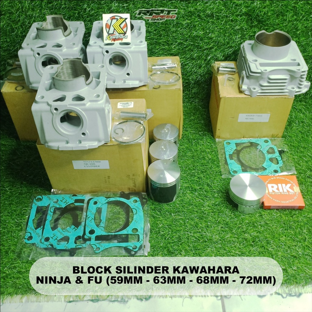 BLOCK BLOK SILINDER KERAMIK KAWAHARA KAWASAKI NINJA & SATRIA FU 59MM 63MM 68MM 72MM 59 63 68 72 MM