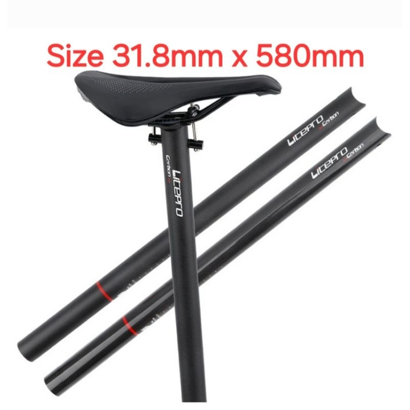 Litepro Carbon Seatpost Size 31.8mm Seatpost Carbon Sepeda Lipat