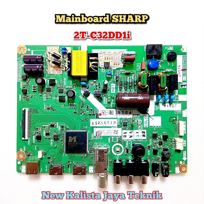 MAINBOARD TV SHARP 32DD1I ORIGINAL QPWBNH153WJN1 MB SHARP 2T C32DD1I MOTHERBOARD TV 2TC32DD1I MB 32d