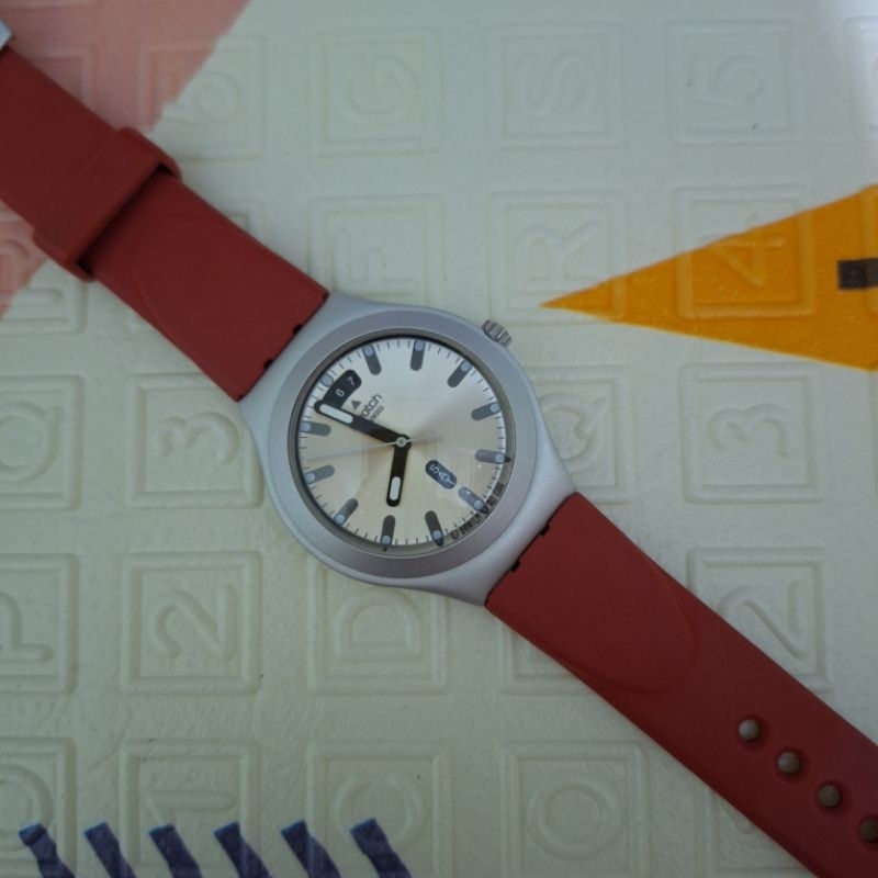 Swatch Irony Alumunium YGS7012 Bigextrados Red