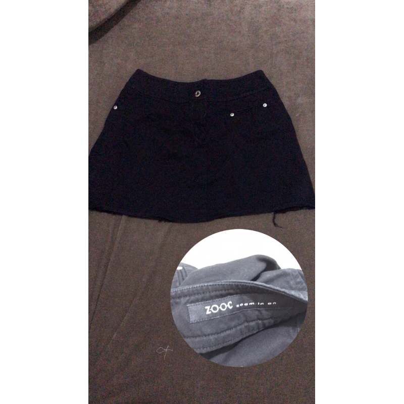 BLACK SKIRT ZOOC KOREAN BRAND PRELOVED