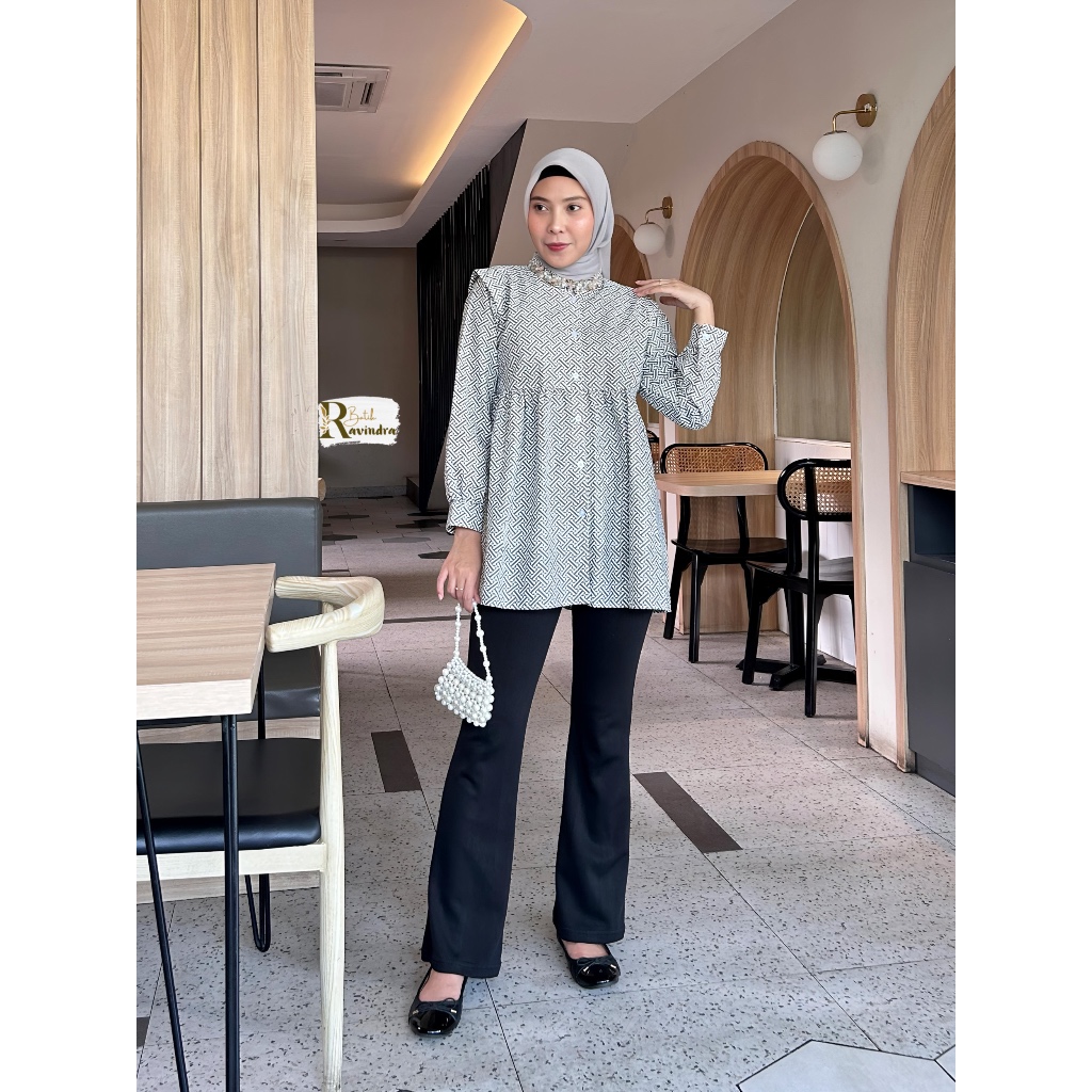 Blouse Batik Gribig Ruffle