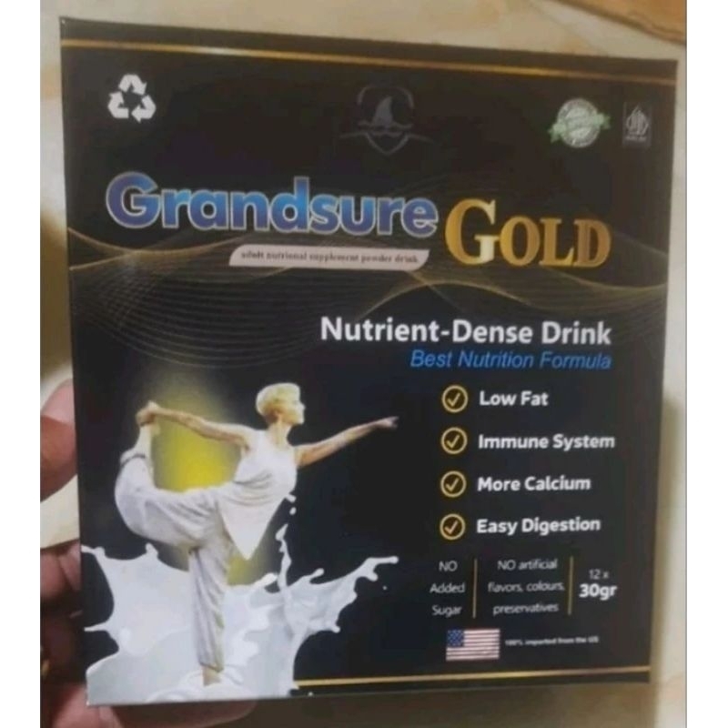 

GRANDSURE GOLD NUTRIENT DENSE DRINK SUSU UNTUK NYERI SENDI ASLI