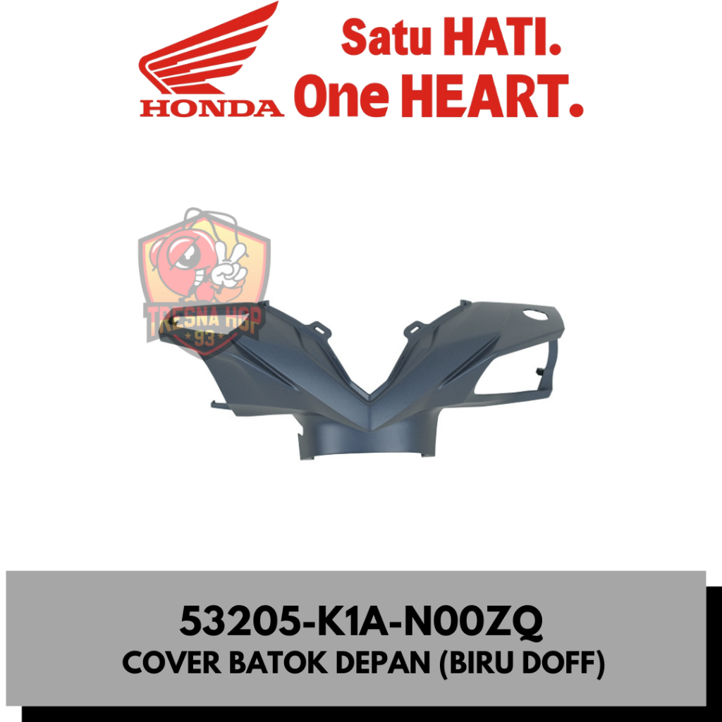53205-K1A-N00ZQ COVER BATOK DEPAN BIRU DOFF BEAT LED K1A ORIGINAL | COVER HANDLE FR 53205K1AN00ZQ