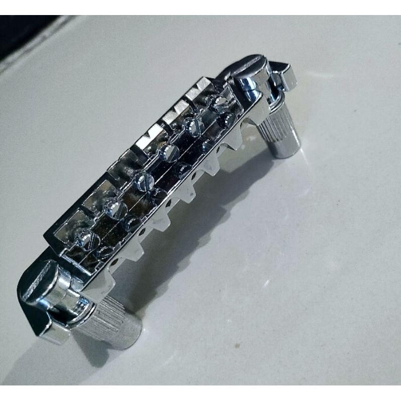 Bridge Vanson Wrap-around Combination Bridge untuk gitar Les Paul Junior prs