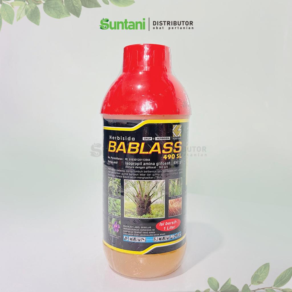 Bablas 490sl 1 Liter - Herbisida sistemik ( Obat racun pembasmi hama rumput liar ) - Original 100%