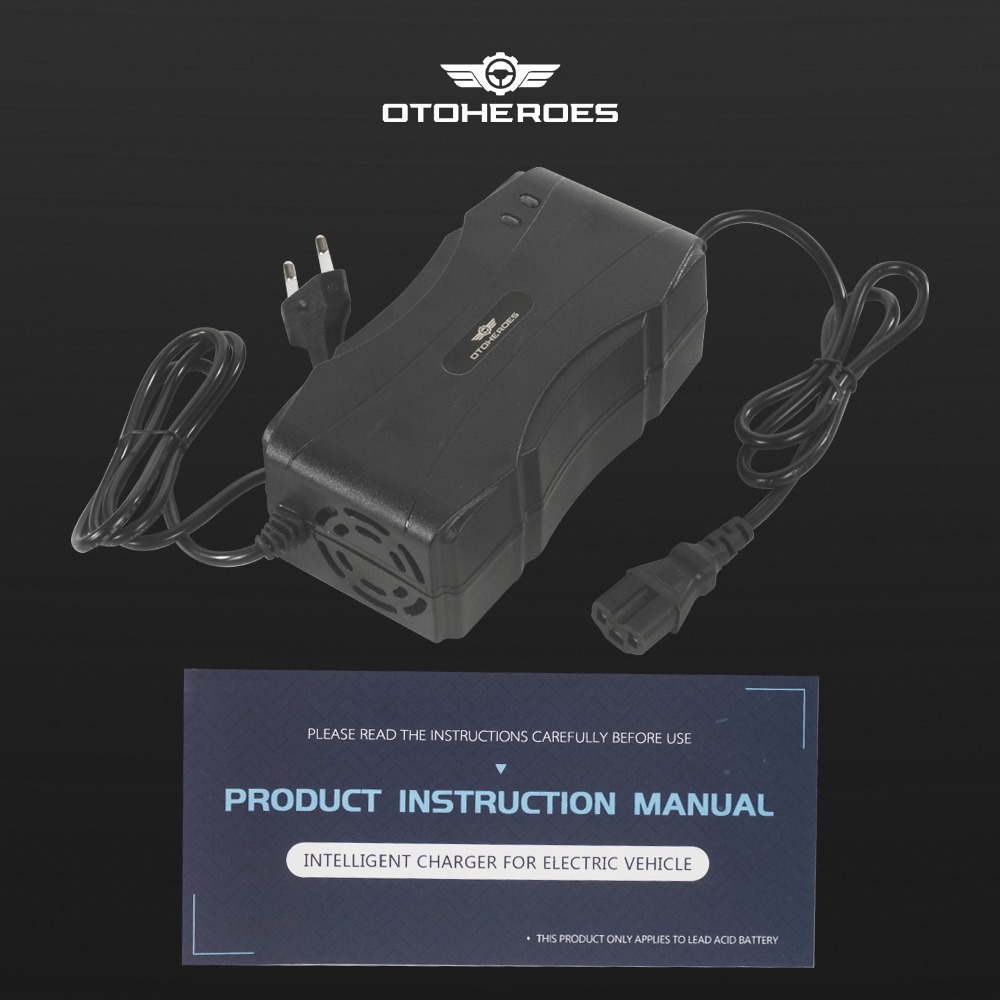 Adaptor Charger Sepeda Listrik Motor Skuter 48V 12Ah Goda Uwingly Pacific Viar Selis Butterfly Eagle