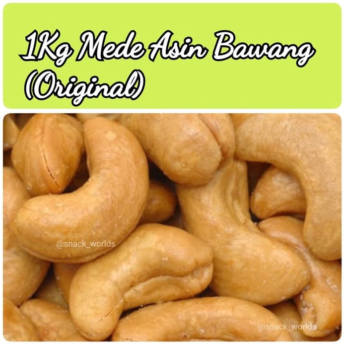 

MAKSIMAL 1Kg Mede Panggang Oven Roasted cashew grosir murah Asin Bawang