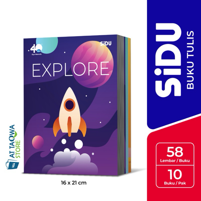

[10 BUKU] Buku Tulis SIDU / Sinar Dunia 58 Lembar 1 PAK