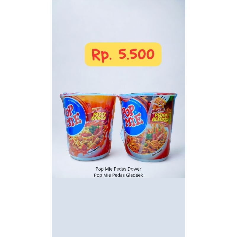 MURAH POP MIE PEDAS DOWER DAN GLEDEEK