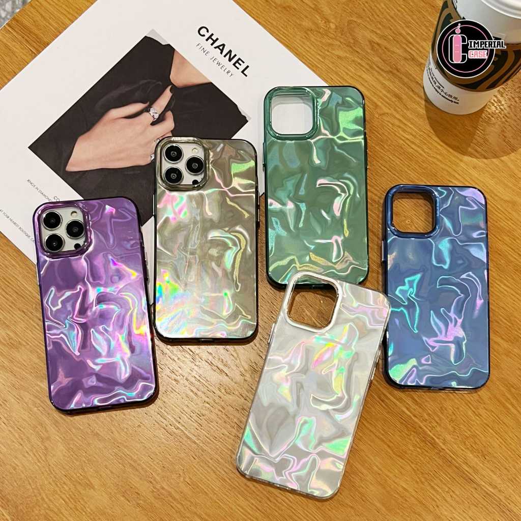 NEW Waterry Textured Ripple Case Gradient Hardcase/ Casing Hp For VIVO V23 V23E V30E Y28 Y30 Y35 Y50