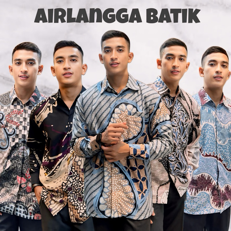 (BISA COD) BATIK PRIA PREMIUM LAPIS FURING  KEMEJA LENGAN PANJANG MODERN MOTIF KEKINIAN