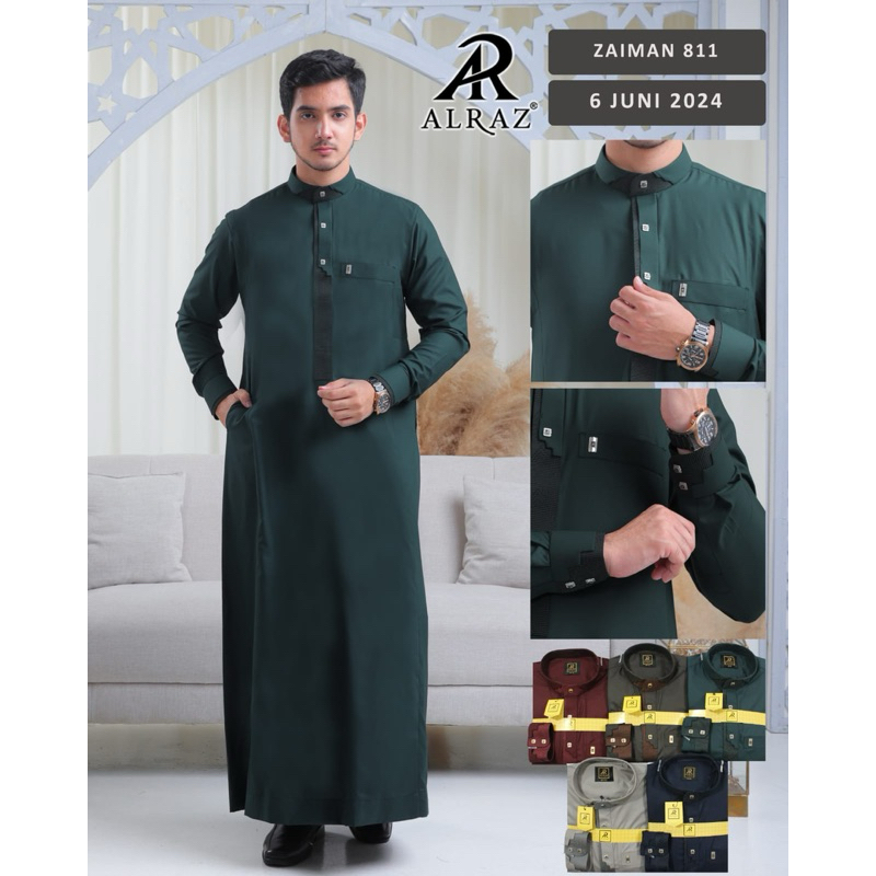 gamis alraz model zaiman 811 jubah alraz alraz premium